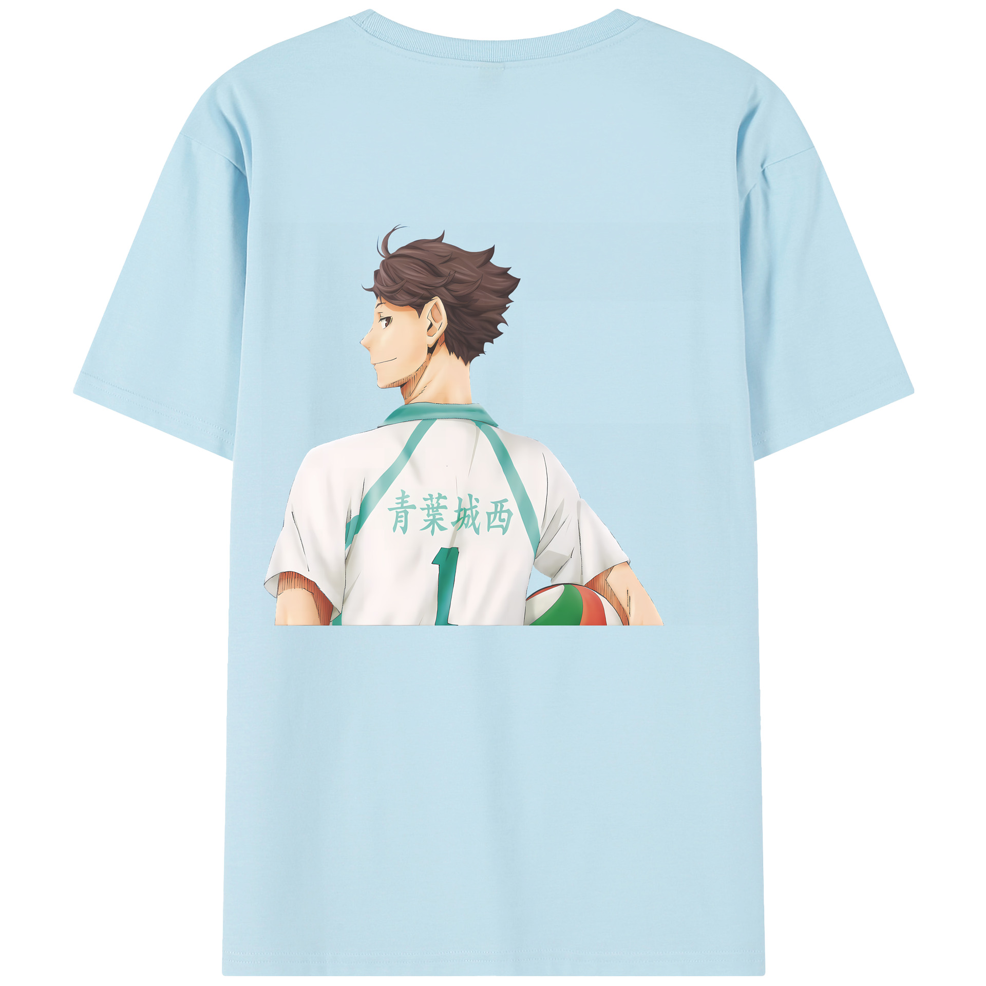 （画像用） ハイキュー!! Haikyu!! 綿100％半袖Tシャツ（背面プリント）